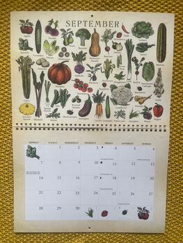 2026 Calendar UK Seasonal Fruit And Vegetable Calendar, 3 of 12