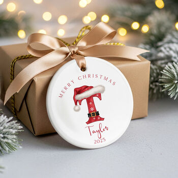 Personalised Santa Letter Name Christmas Ornament, 2 of 8