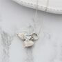 Double Sterling Silver Heart Necklace, thumbnail 8 of 11