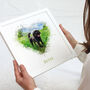 Voucher For Personalised Pet Watercolour Framed Print, thumbnail 5 of 8