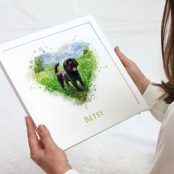 Voucher For Personalised Pet Watercolour Framed Print, 5 of 8