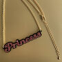 Princess Acrylic Statement Necklace, thumbnail 2 of 4