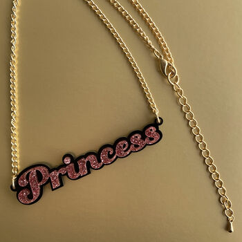 Princess Acrylic Statement Necklace, 2 of 4
