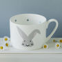 Easter Bunny Personalised Hand Decorated Child's China, thumbnail 4 of 5