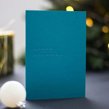 Custom Braille Christmas Card, 2 of 3