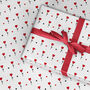 Heart Flower Wrapping Paper, Valentine Paper, thumbnail 1 of 3