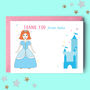 Princess Personalised Thank You Note Cards, thumbnail 1 of 3