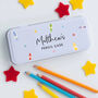 Personalised Name Crayon Metal Pencil Case Tin, thumbnail 1 of 3