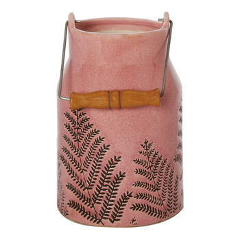 Kilnsey Fern Pink Milk Churn Vase, 2 of 7