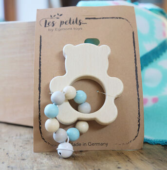 Wooden Teether Rattles Toy, 2 of 6