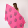 Pink Eye Organic Cotton Peshtemal Towel, thumbnail 5 of 6