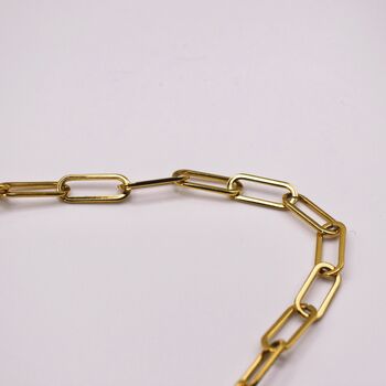 Cable Chain 18 K Gold Plated Necklace, 4 of 6