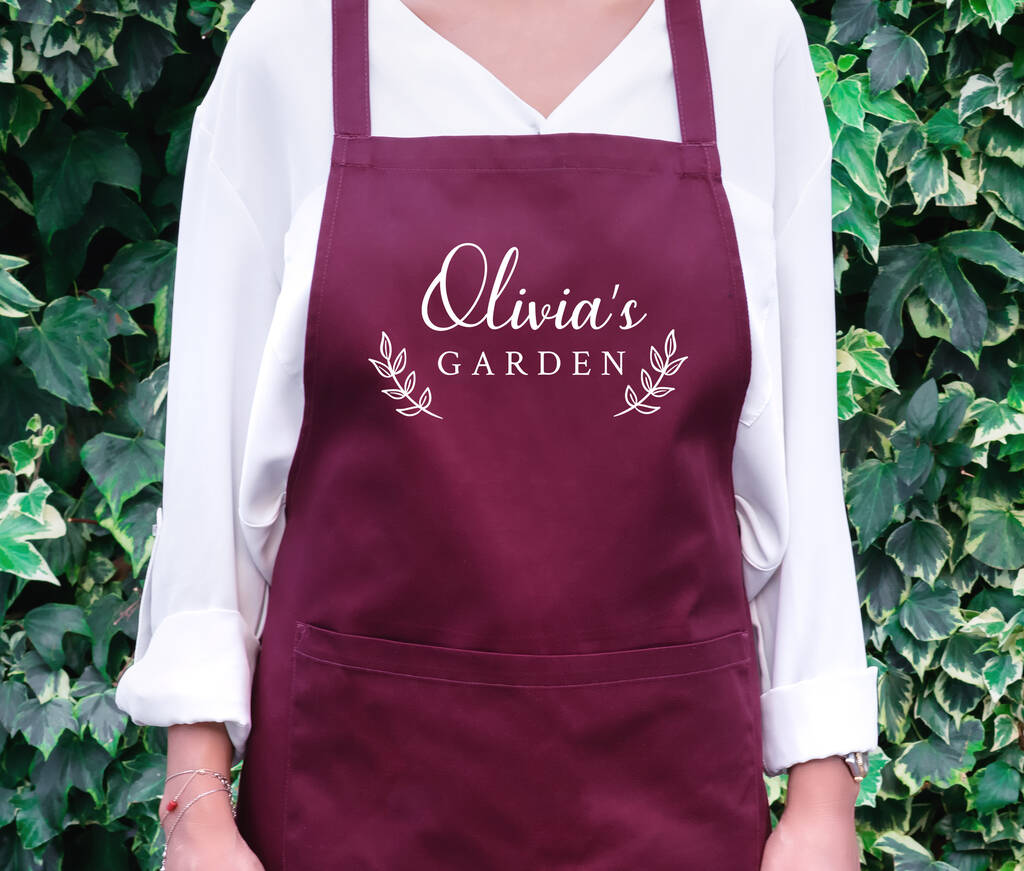 Personalised Gardening Apron With Pocket, 1 of 2
