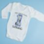 Personalised Boys First Birthday Eve Babygrow, thumbnail 2 of 5