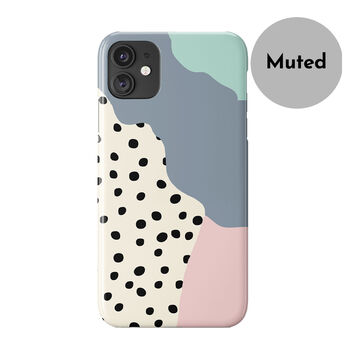 Wavy Shapes Polka Dot Phone Case, More Colours, 4 of 4