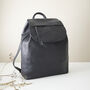 Fair Trade Stylish Versatile Leather Rucksack Backpack, thumbnail 1 of 12