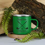 Personalised Golf And Clubs Enamel Camping Mug, thumbnail 2 of 7