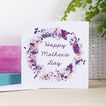'Happy Mother's Day' Wreath Card, 3 of 3