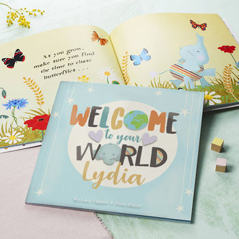 'welcome To Your World' Personalised New Baby Book By Fromlucy ...