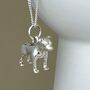 Personalised Staffordshire Bull Terrier Silver Necklace, thumbnail 3 of 6