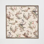 Toile De Jouy Olive Green Square Scarf, thumbnail 1 of 7