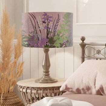 Hedgerow Blush, Pink And Green Floral Lampshade, 7 of 9