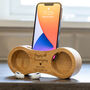 Personalised Phone Amplifier 5th Anniversary Wood Gift, thumbnail 1 of 6