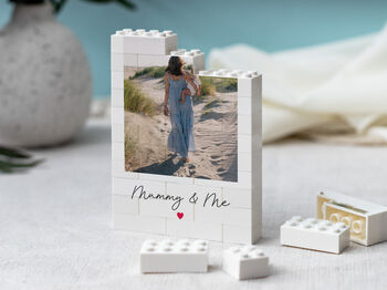 Personalised Mummy And Me Photo Block Keepsake First Mother's Day, New Mum And Birthday Gift, 10 of 12
