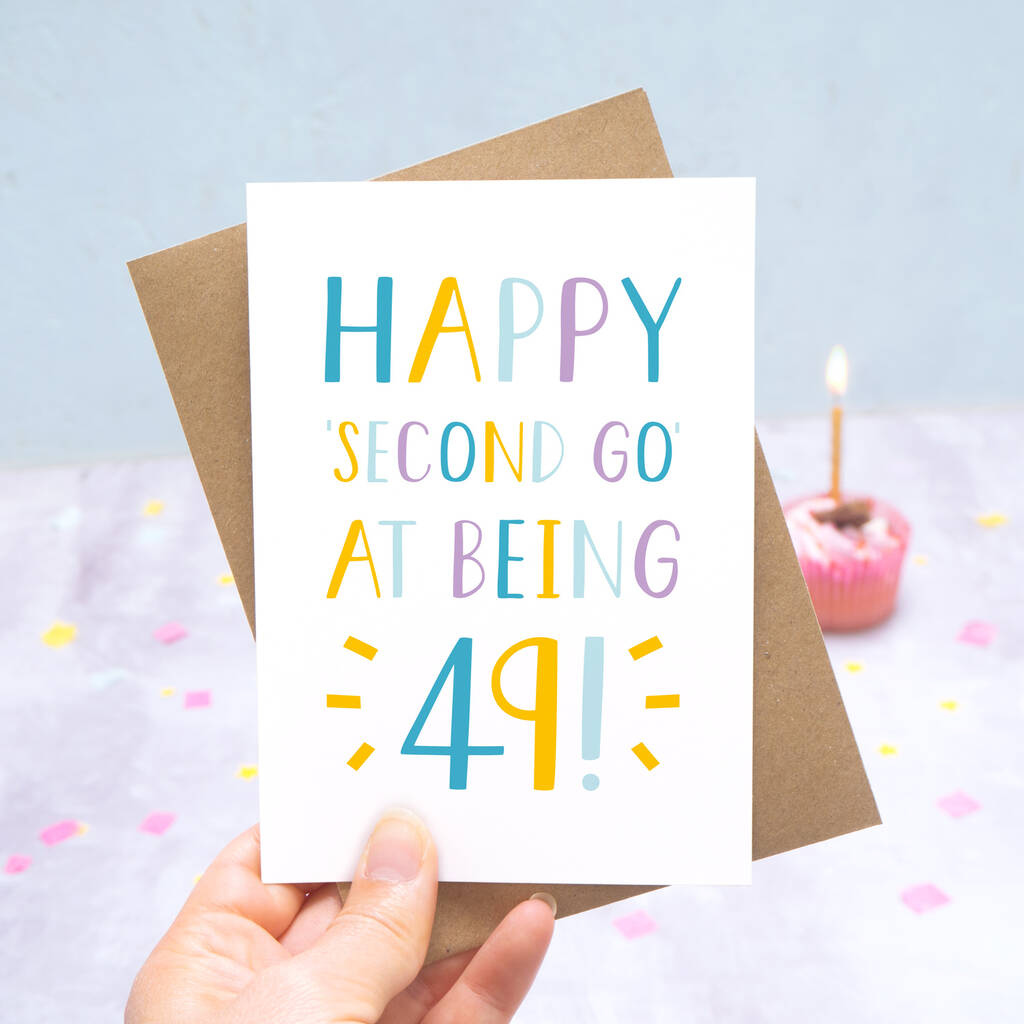 50th Birthday Card By Joanne Hawker