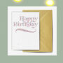 Happy Birthday Wording Seed Embedded Card, thumbnail 1 of 3