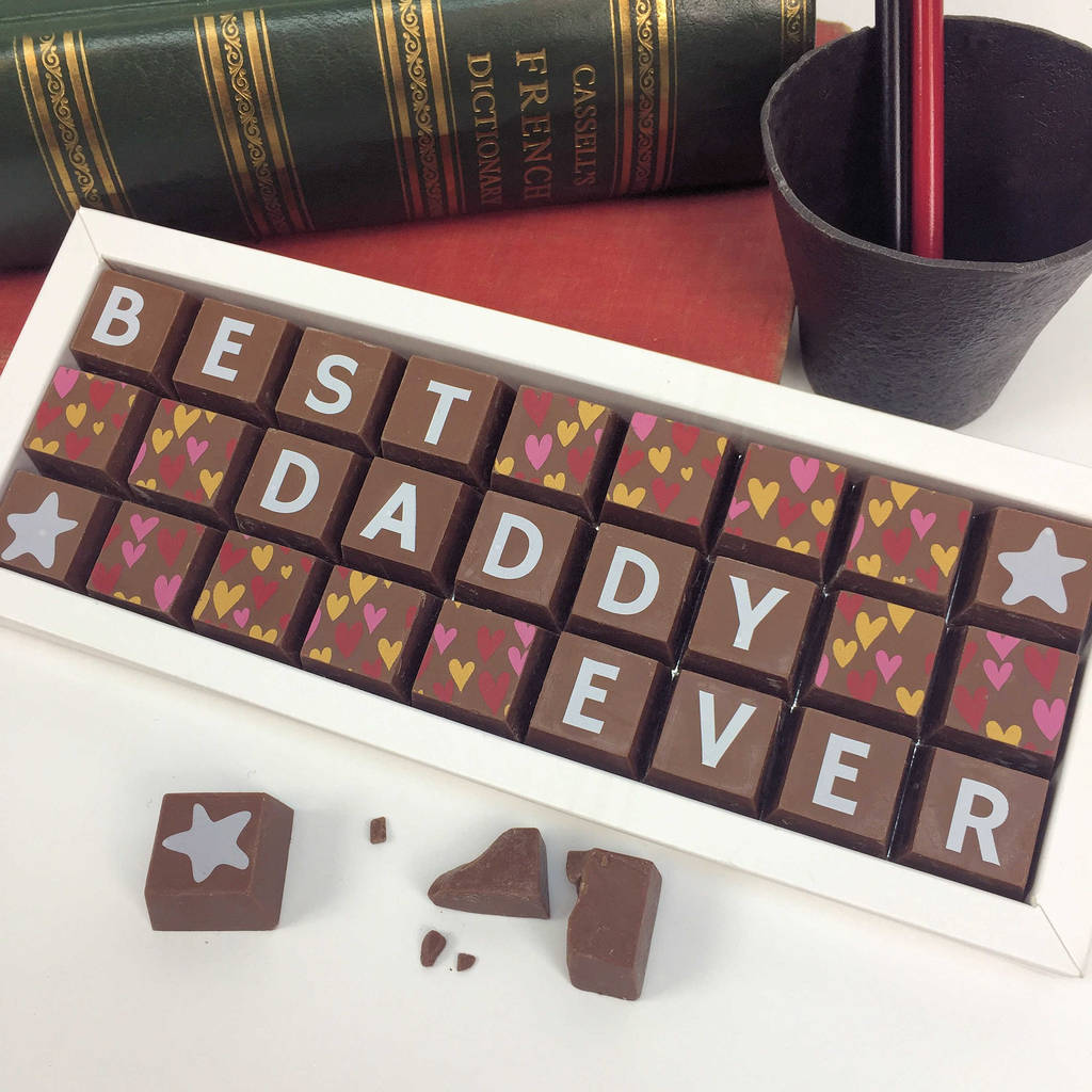 Best Daddy Ever Gift Box Of Chocolates For Dads By Cocoapod Chocolates