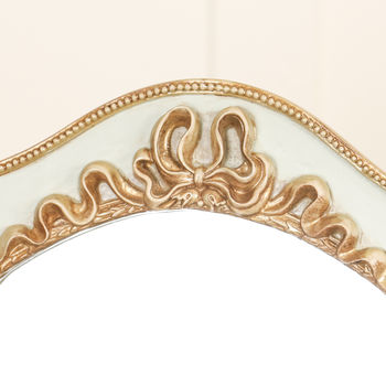 Vintage Gold Arched Table Mirror