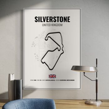 Silverstone F1 Track Print F1 Gift, Father's Day Gifts, 2 of 2