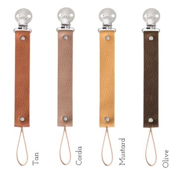 New Leather Dummy Clip Pink/Tan/Grey, 9 of 11