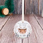 Personalised Merry Christmas Teacher Ceramic Ornament Gift, thumbnail 6 of 7