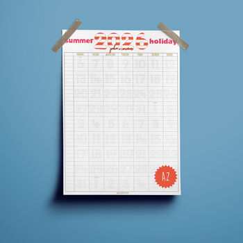 2026 Summer Holiday Wall Planners, 3 of 5
