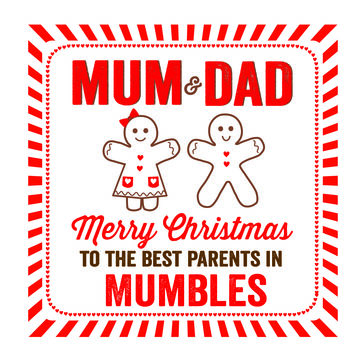 Personalised Best Parents Christmas Card, 3 of 3