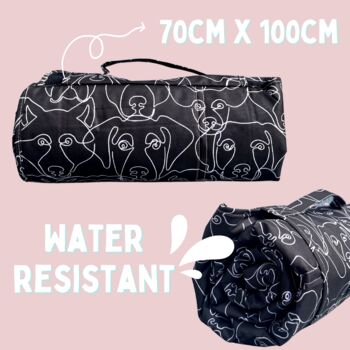 Dog Portable Travel Mat | Black, 3 of 4