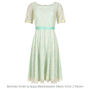 Bespoke Lace Bridesmaid Dresses In Ivory And Aqua, thumbnail 4 of 5