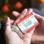 Personalised Train Ticket Friendship Keyring, thumbnail 2 of 5