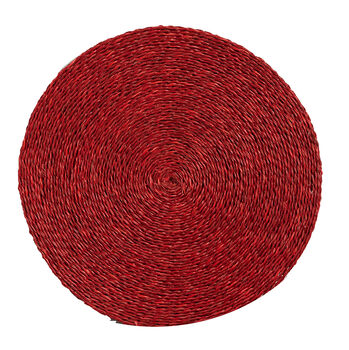 Round Coloured Grass Placemat, 3 of 9