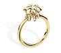 Drop Petal Ring Gold, thumbnail 1 of 2