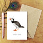 Common Puffin Print A6 Greetings Card, thumbnail 1 of 8