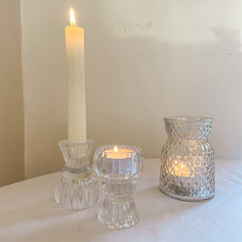 Double Ended Candle Holder Candlesticks / Tealights, 2 of 7