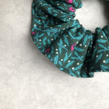 Winter Berry Liberty Cotton Hair Scrunchie, 2 of 2