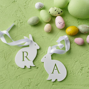 Personalised Initial Rabbit Decoration By Twenty-Seven