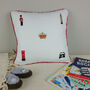 Children's London Embroidered Nursery Cushion, thumbnail 3 of 8