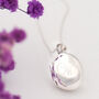 Personalised Little Oval Sterling Silver Locket, thumbnail 1 of 12