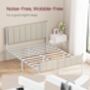 Upholstered Bed Frame Metal Platform Bed, thumbnail 6 of 7
