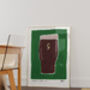 'Split The G' Guinness Hand Painted Art Print, thumbnail 2 of 6